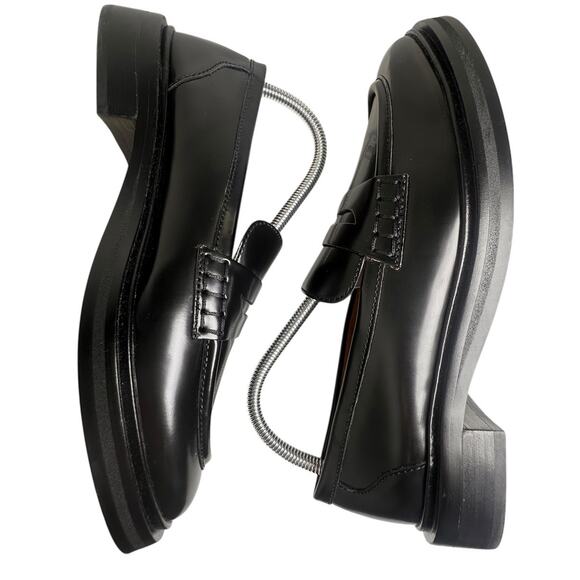 Madewell The Vernon Loafer True Black Sz 8.5 Worn 1X Preppy Career Academia Chic - Picture 8 of 16